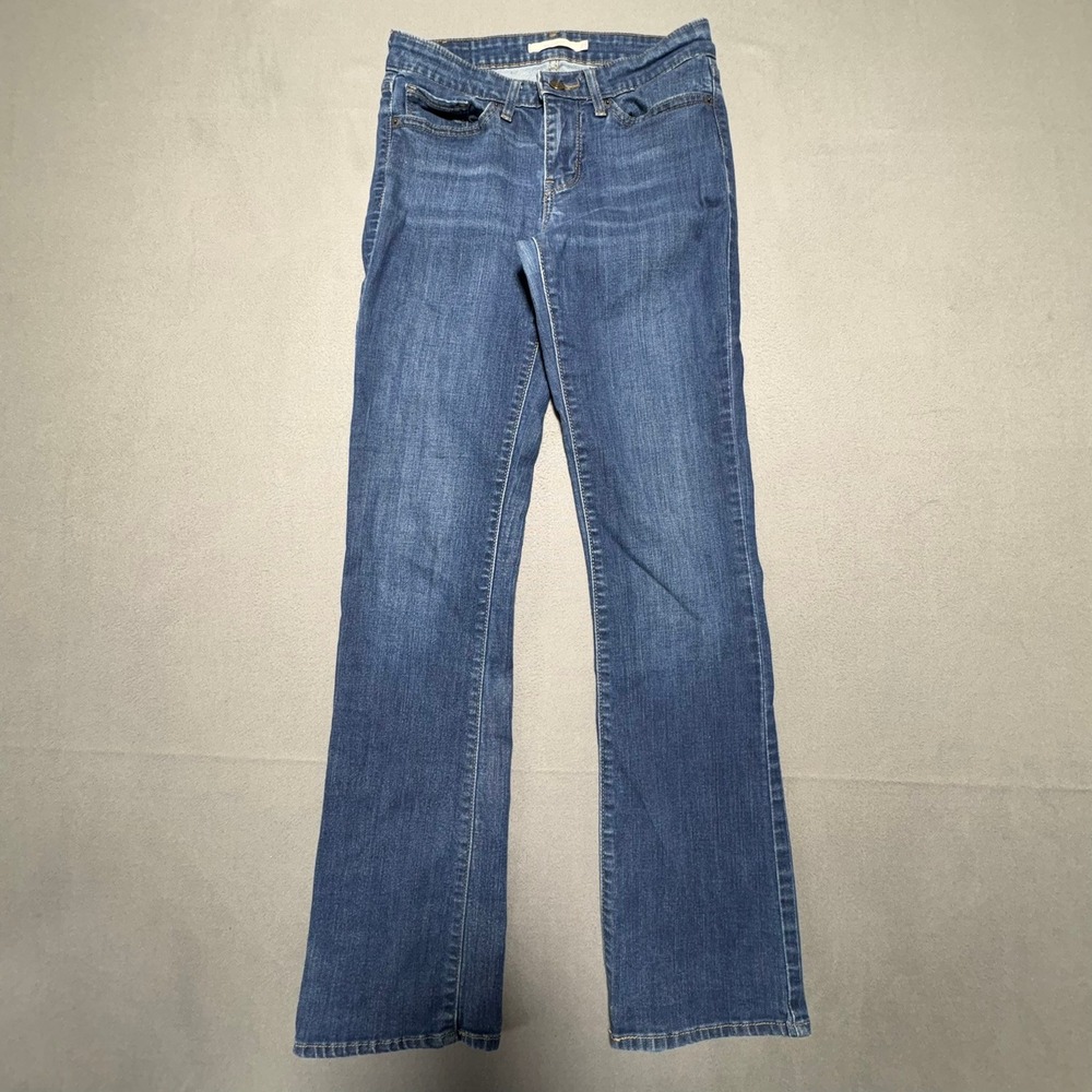 Levis 715 Bootcut Jeans Womens 27 Medium Wash Blue Denim 18885-0012